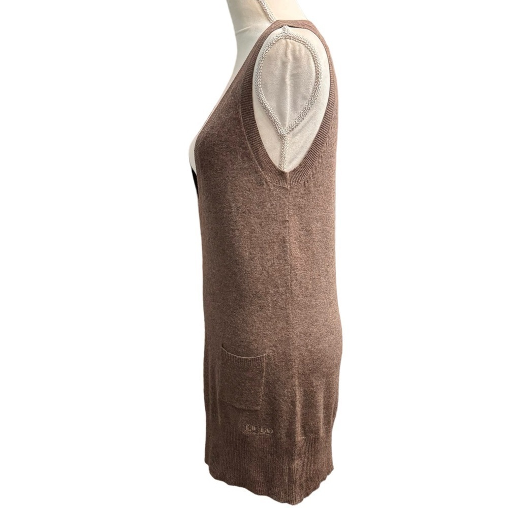 BCBG MAXAZRIA (NWT) Wool Blend, Deep V Neck Sweater Vest, Size Large - Picture 7 of 15